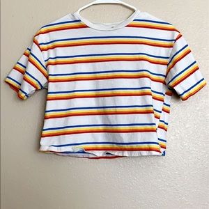 Cropped box T shirt